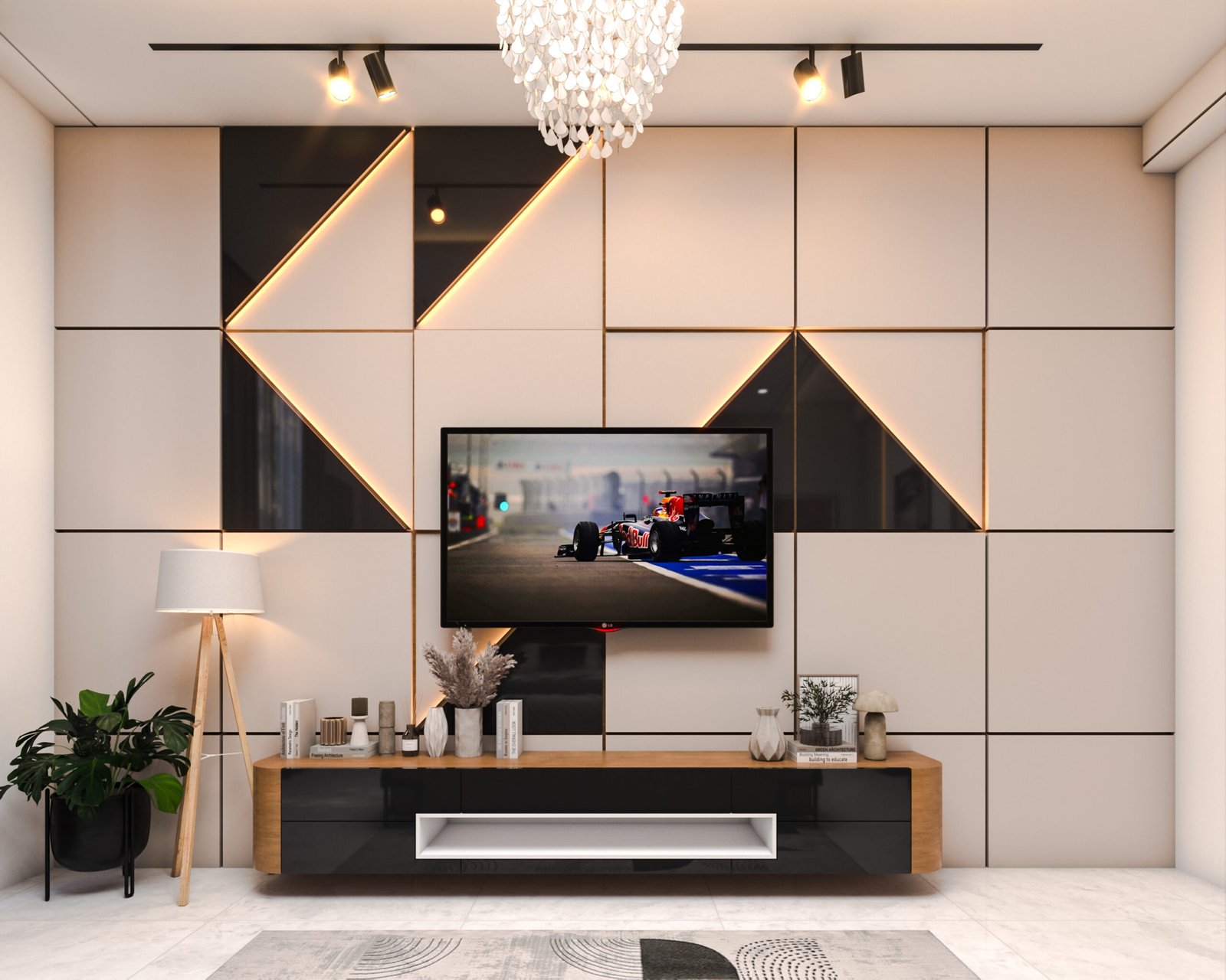Master suite render, reading nook