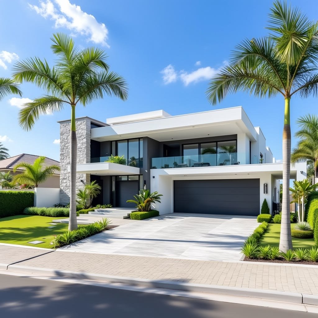 Two storey contemporary villa